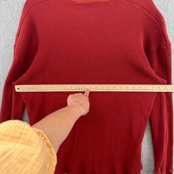 Nat Nast Shirt Mens Long Sleeve Waffle Knit Thermal Pullover Chili Pepper XL - Picture 5 of 11